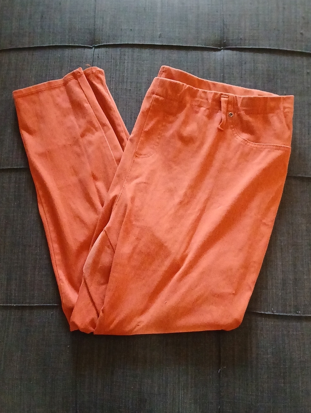 Terra & Sky Orange Women's Stretch Chinos